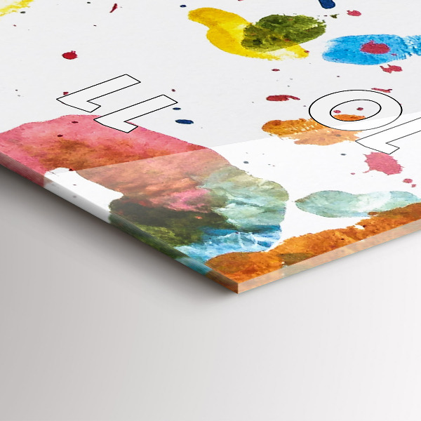 Horloge murale verticale 'Empreintes de mains d''enfants'