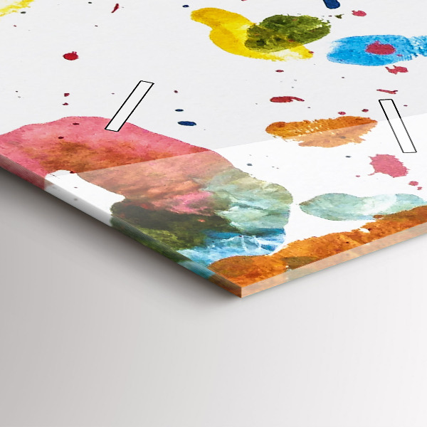 Horloge murale verticale 'Empreintes de mains d''enfants'