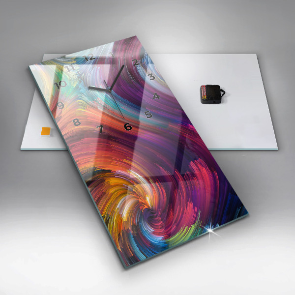 Horloge murale verticale 'Salle d''abstraction'