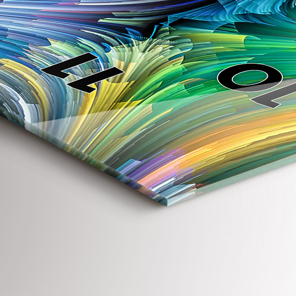 Horloge murale verticale 'Salle d''abstraction'