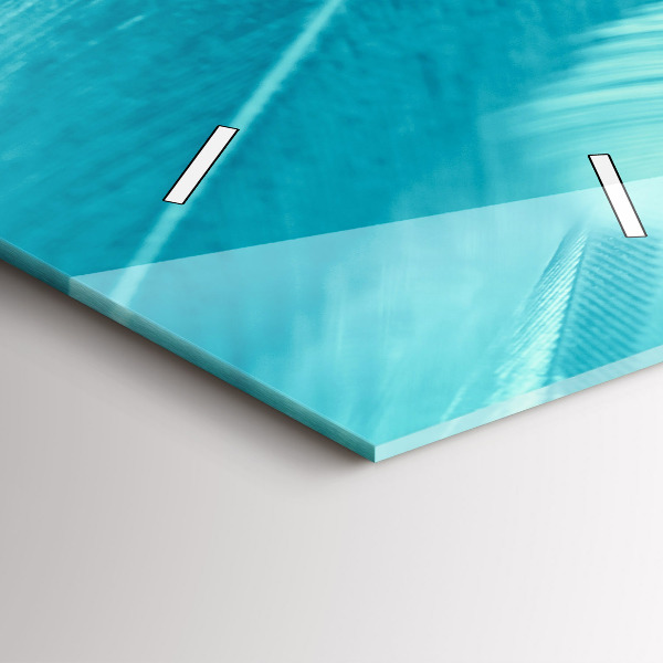 Horloge murale verticale Vert turquoise vintage