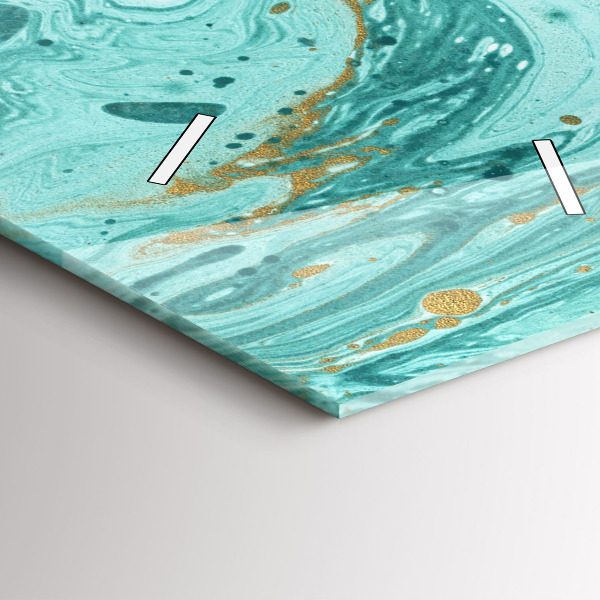 Horloge murale verticale Texture de marbre