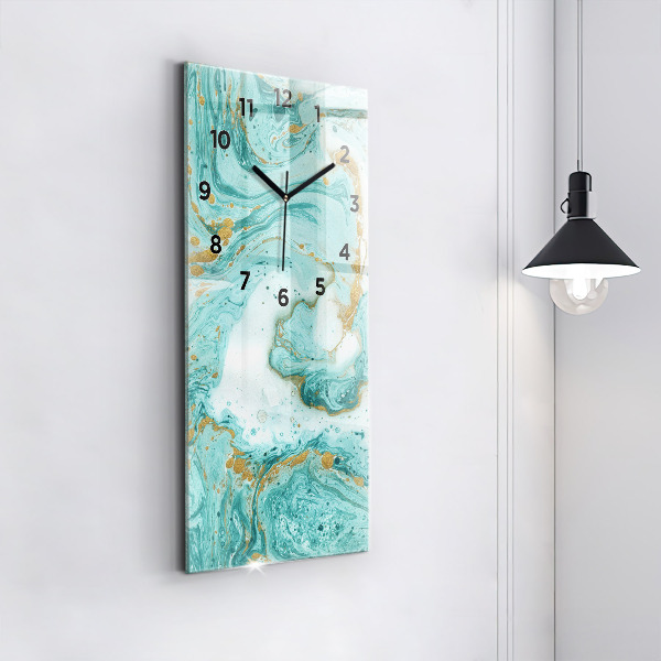 Horloge murale verticale Texture de marbre