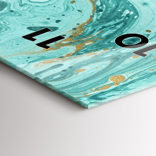 Horloge murale verticale Texture de marbre