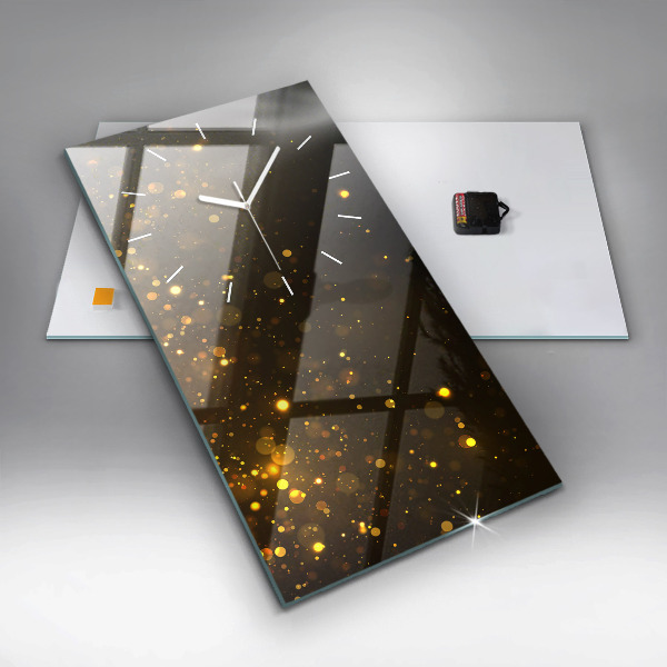 Horloge murale verticale 'Poussière d''or'