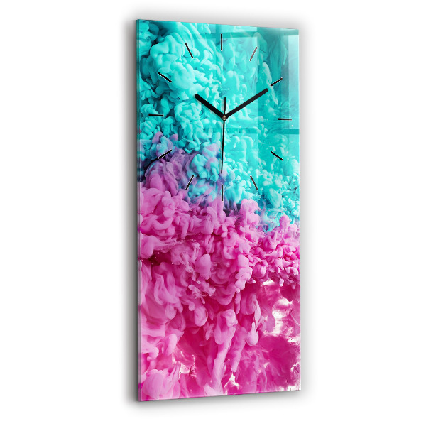 Horloge murale verticale Art moderne - taches