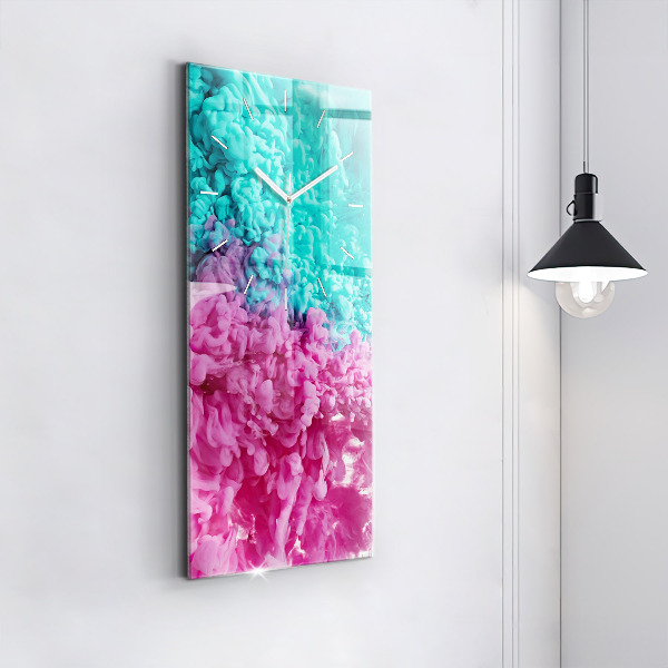 Horloge murale verticale Art moderne - taches