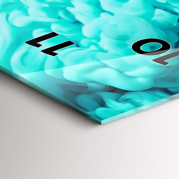 Horloge murale verticale Art moderne - taches