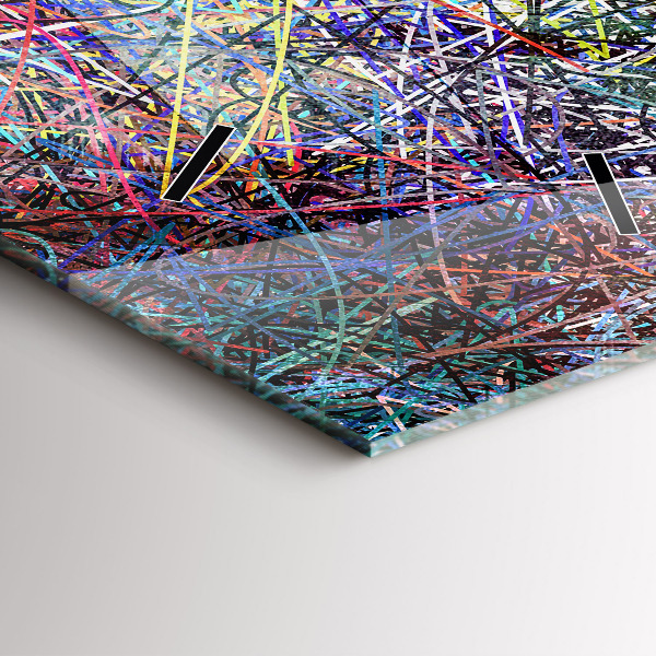 Horloge rectangulaire verticale Abstraction - Émotions