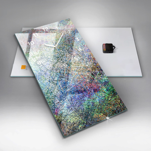 Horloge rectangulaire verticale Abstraction - Émotions