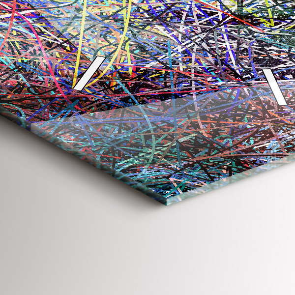 Horloge rectangulaire verticale Abstraction - Émotions