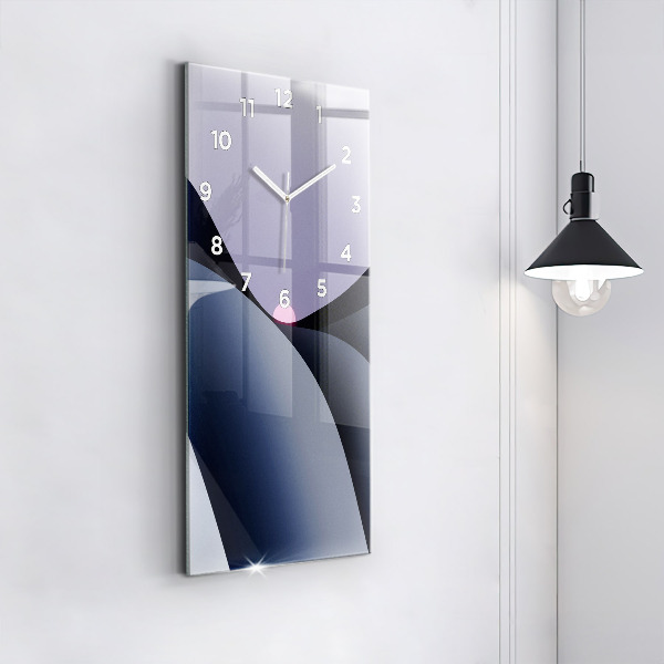 Horloge rectangulaire verticale Soleil abstrait