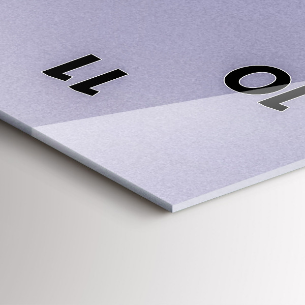 Horloge rectangulaire verticale Soleil abstrait