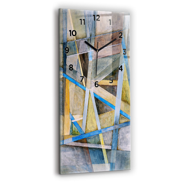 Horloge rectangulaire verticale peinture impressionniste