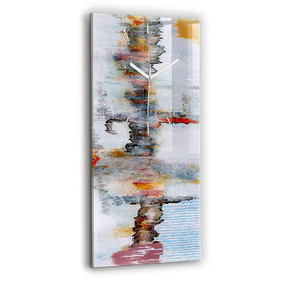 Horloge rectangulaire verticale Abstraction