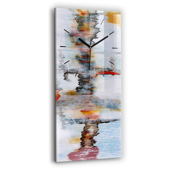 Horloge rectangulaire verticale Abstraction