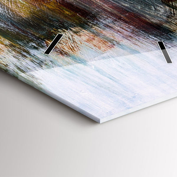 Horloge rectangulaire verticale Abstraction