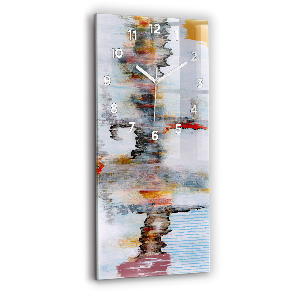 Horloge rectangulaire verticale Abstraction