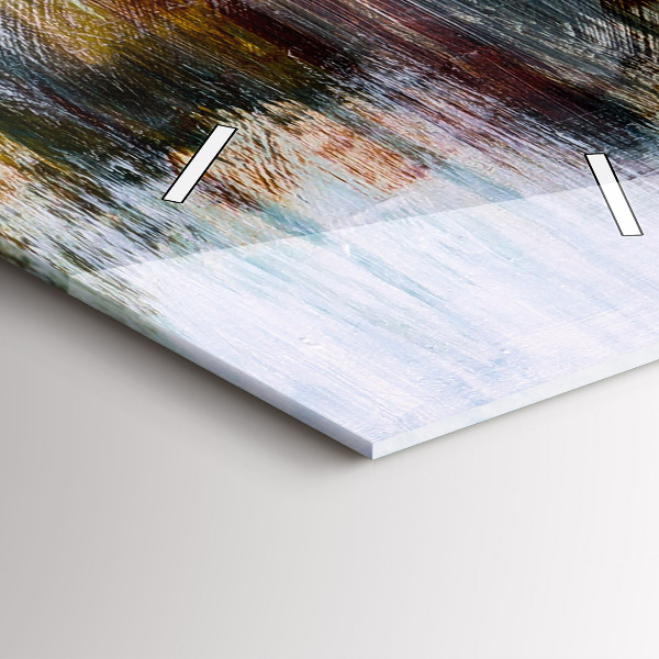 Horloge rectangulaire verticale Abstraction