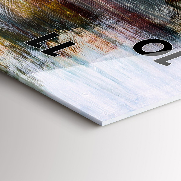 Horloge rectangulaire verticale Abstraction