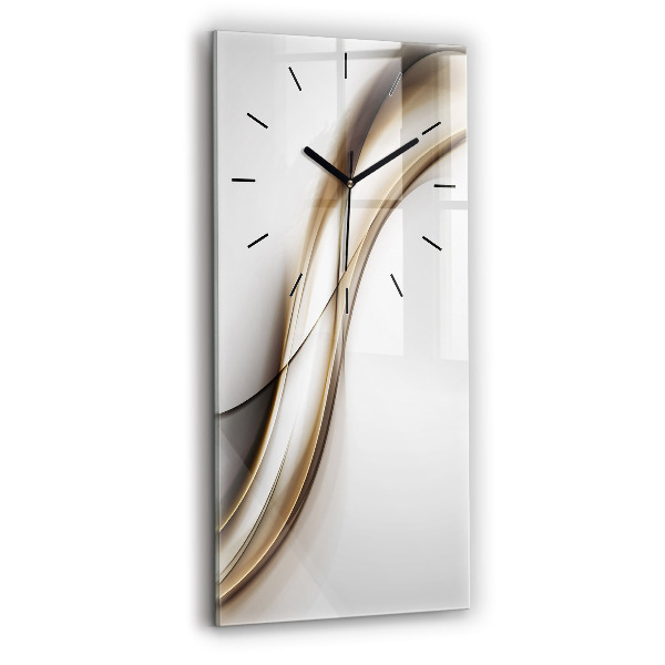 Horloge rectangulaire verticale Lignes abstraites