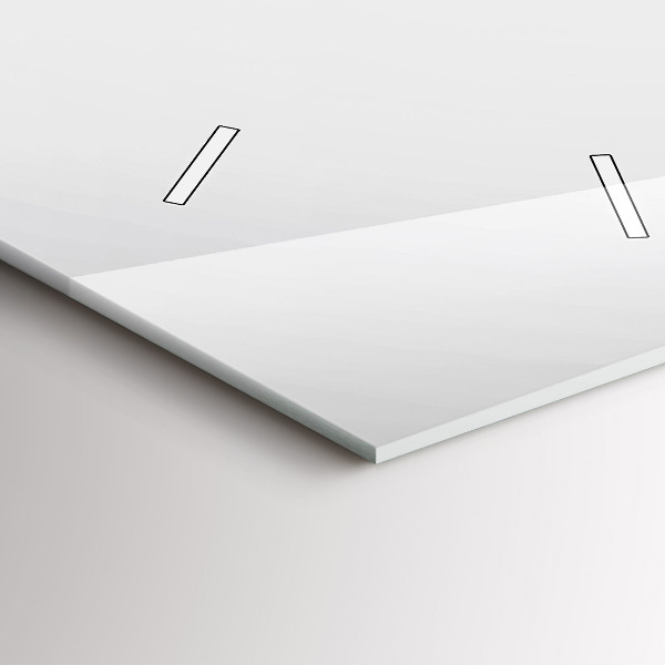 Horloge rectangulaire verticale Lignes abstraites