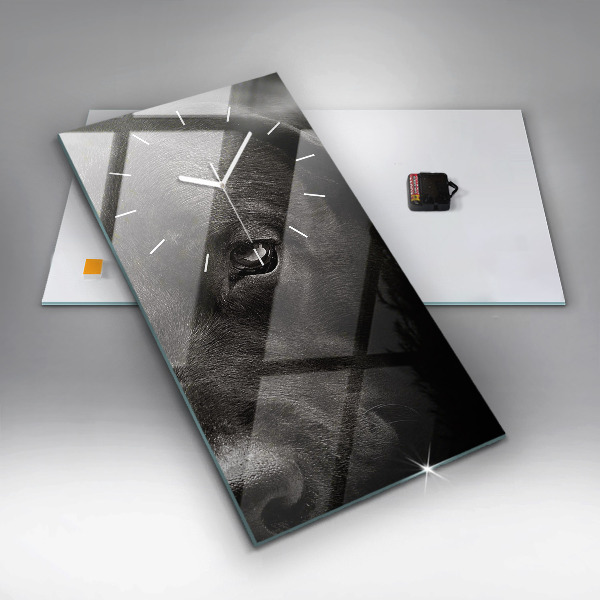 Horloge rectangulaire verticale Chien et chat Scottish Fold