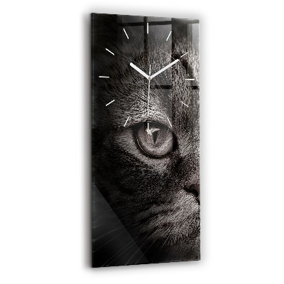 Horloge rectangulaire verticale Chien et chat Scottish Fold
