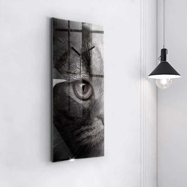 Horloge rectangulaire verticale Chien et chat Scottish Fold