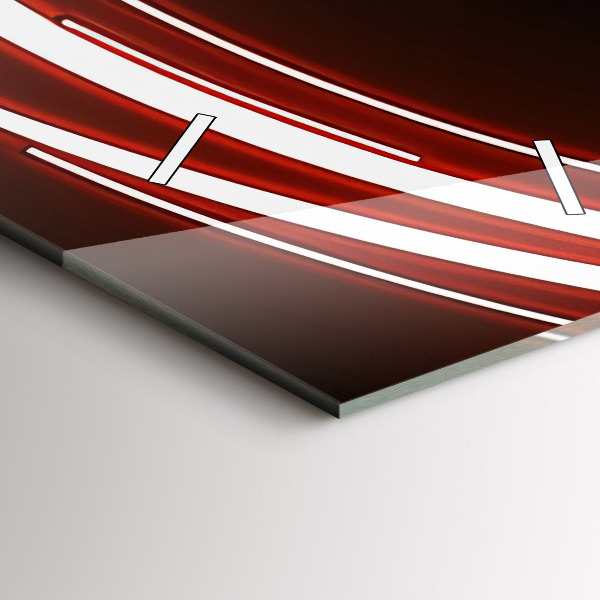 Horloge murale verticale Chat aux yeux rouges