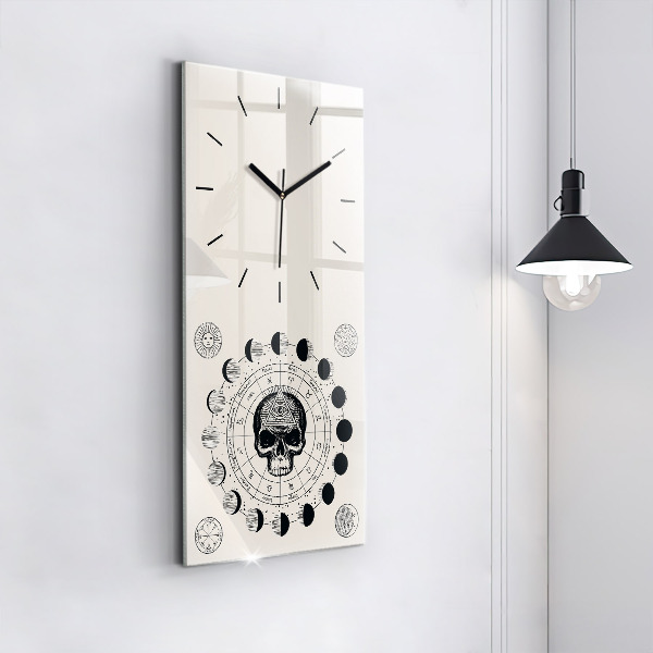 Horloge murale verticale Phases de la lune