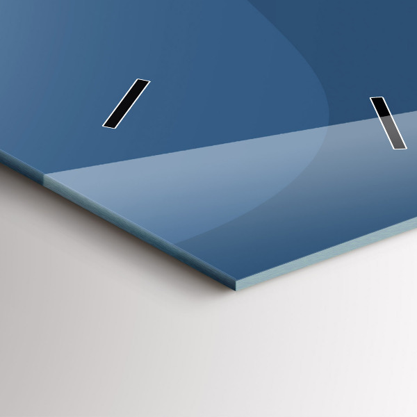 Horloge murale verticale Vagues bleues