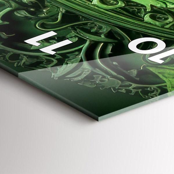 Horloge murale verticale Mécanisme vert