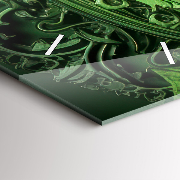 Horloge murale verticale Mécanisme vert