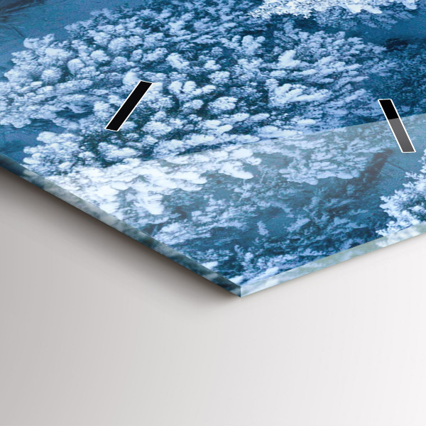 Horloge murale verticale Forêt vue par drone