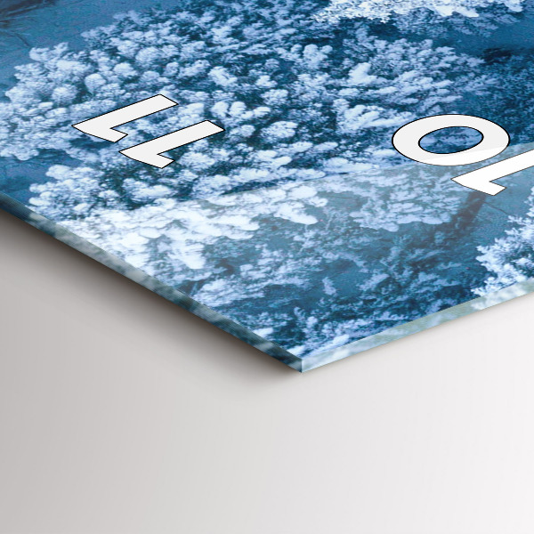 Horloge murale verticale Forêt vue par drone