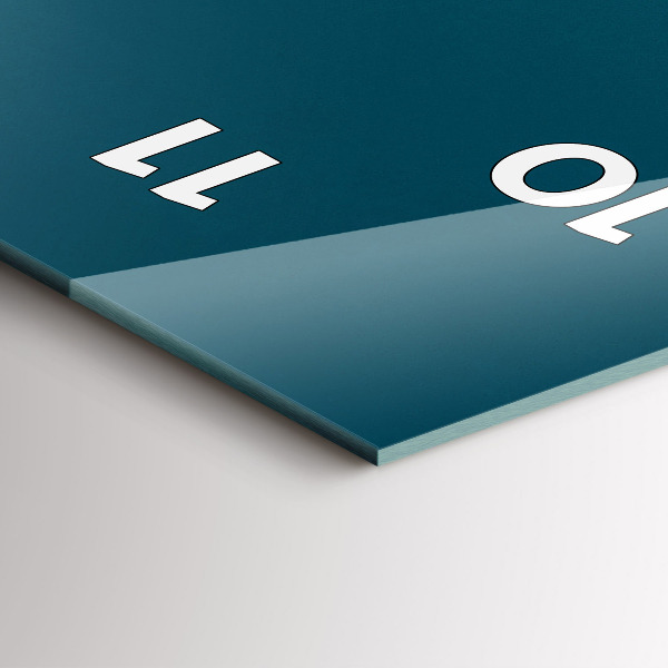 Horloge murale verticale Coucher de soleil dans les montagnes