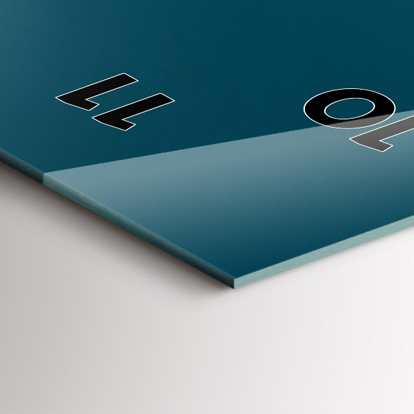 Horloge murale verticale Coucher de soleil dans les montagnes