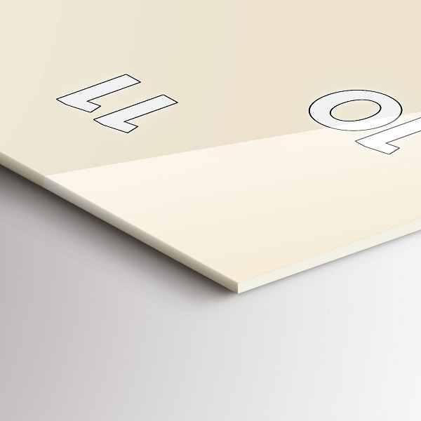 Horloge rectangulaire verticale Cerf abstrait