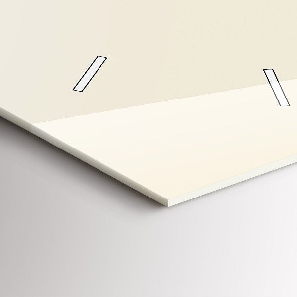 Horloge rectangulaire verticale Cerf abstrait