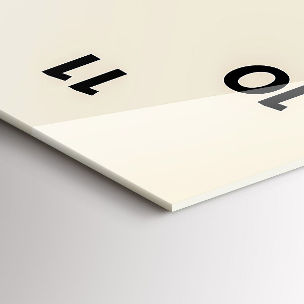 Horloge rectangulaire verticale Cerf abstrait