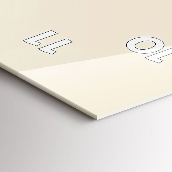 Horloge rectangulaire verticale Homme avec une barbe