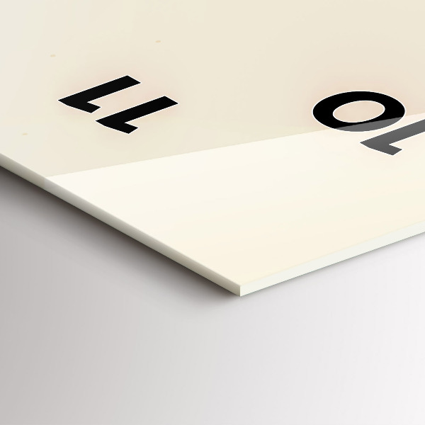 Horloge rectangulaire verticale Homme avec une barbe