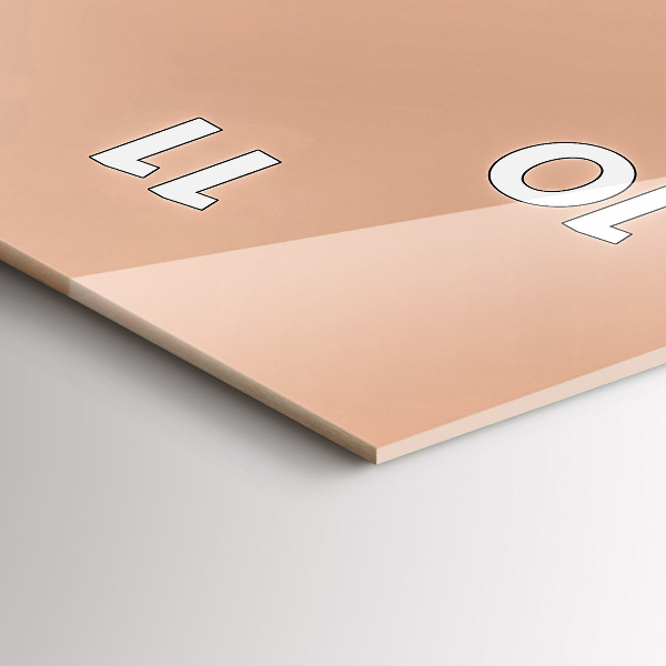 Horloge rectangulaire verticale Illustration de flamant rose