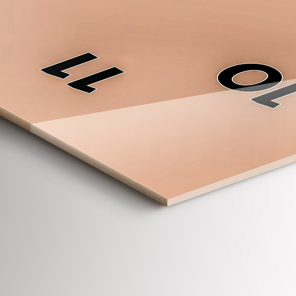 Horloge rectangulaire verticale Illustration de flamant rose