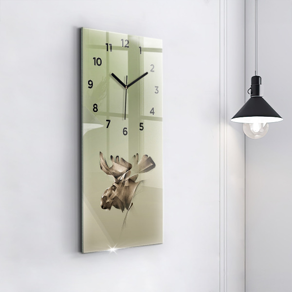 Horloge rectangulaire verticale Orignal graphique