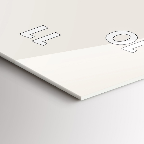 Horloge rectangulaire verticale 'portrait peint d''un tigre'