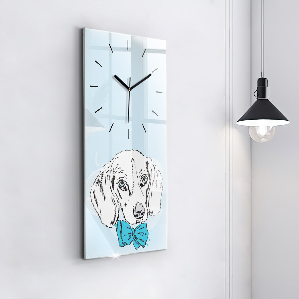 Horloge murale verticale Chiot