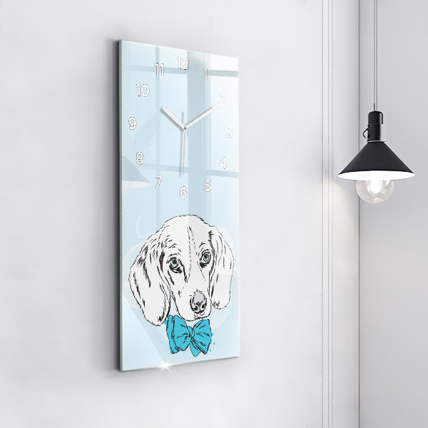 Horloge murale verticale Chiot