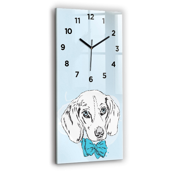 Horloge murale verticale Chiot